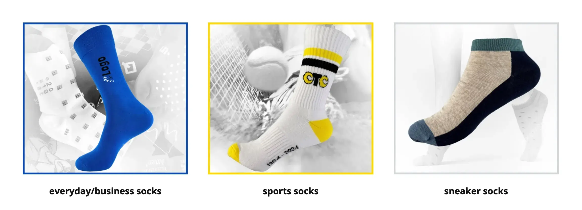 different sock types